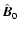 $\hat{\vec{B}}_0$