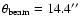 $\theta_{\rm beam}=14.4''$