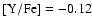 $\rm [Y/Fe] = -0.12$