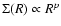 $\Sigma (R) \propto R^p$
