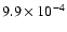 $9.9\times 10^{-4}$