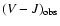 $(V-J)_{\rm obs}$