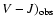 $V-J)_{\rm obs}$