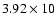 $3.92\times10$