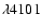 $\lambda 4101$