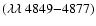 $(\lambda \lambda ~4849{-}4877)$