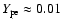 $Y_{\rm pe} \approx 0.01$