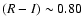 $(R-I) \sim 0.80$