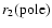 $r_2{\rm (pole)}$
