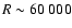 $R \sim 60~000$
