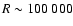 $R \sim100~000$