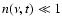 $n(\nu, t)\ll 1$