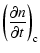 $\displaystyle \left(\frac{\partial n}{\partial t}\right)_{\rm c}$