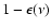 $1-\epsilon(\nu)$