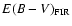 $E(B-V)_{\rm FIR}$