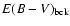 $E(B-V)_{\rm bck}$