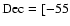 $\rm Dec =[-55$
