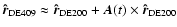 ${\vec{\hat r}}_{\rm DE409} \approx {\vec{\hat r}}_{\rm DE200} + {\vec
A}(t) \times {\vec{\hat r}}_{\rm DE200}$