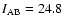 $I_{\rm AB}=24.8$