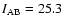 $I_{\rm AB}=25.3$