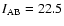 $I_{\rm AB}=22.5$