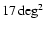 $17\deg^2$