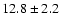 $12.8\pm2.2$