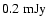 $0.2~{\rm mJy}$