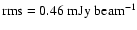 ${\rm rms=0.46~mJy~beam^{-1}}$