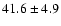 $41.6\pm4.9$