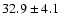 $32.9\pm4.1$