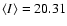 $\langle I \rangle = 20.31$