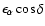 $\epsilon_{\alpha}\cos\delta$