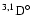 $\rm ^{3,1}D^{\circ}$