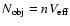 $N_{\rm
obj}=nV_{\rm eff}$