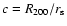 $c=R_{200}/r_{\rm s}$