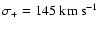 $\sigma_+=145~ {\rm
km~s^{-1}}$