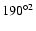 ${190^\circ}^2$