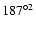${187^\circ}^2$