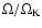 $\Omega /\Omega _{\rm K}$
