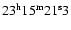 $23^{\rm h}15^{\rm m}21^{\rm s}3$