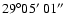 $29^{\circ} 05{\hbox{$^\prime$ }} 01{\hbox{$^{\prime\prime}$ }}$