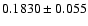 $0.1830 \pm 0.055$