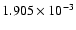 $1.905\times 10^{-3}$