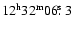 $\rm 12^h32^m06\hbox{$.\!\!^{\rm s}$ }3$