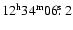 $\rm 12^h34^m06\hbox{$.\!\!^{\rm s}$ }2$