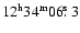 $\rm 12^h34^m06\hbox{$.\!\!^{\rm s}$ }3$