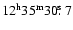 $\rm 12^h35^m30\hbox{$.\!\!^{\rm s}$ }7$