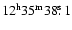 $\rm 12^h35^m38\hbox{$.\!\!^{\rm s}$ }1$