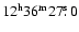 $\rm 12^h36^m27\hbox{$.\!\!^{\rm s}$ }0$